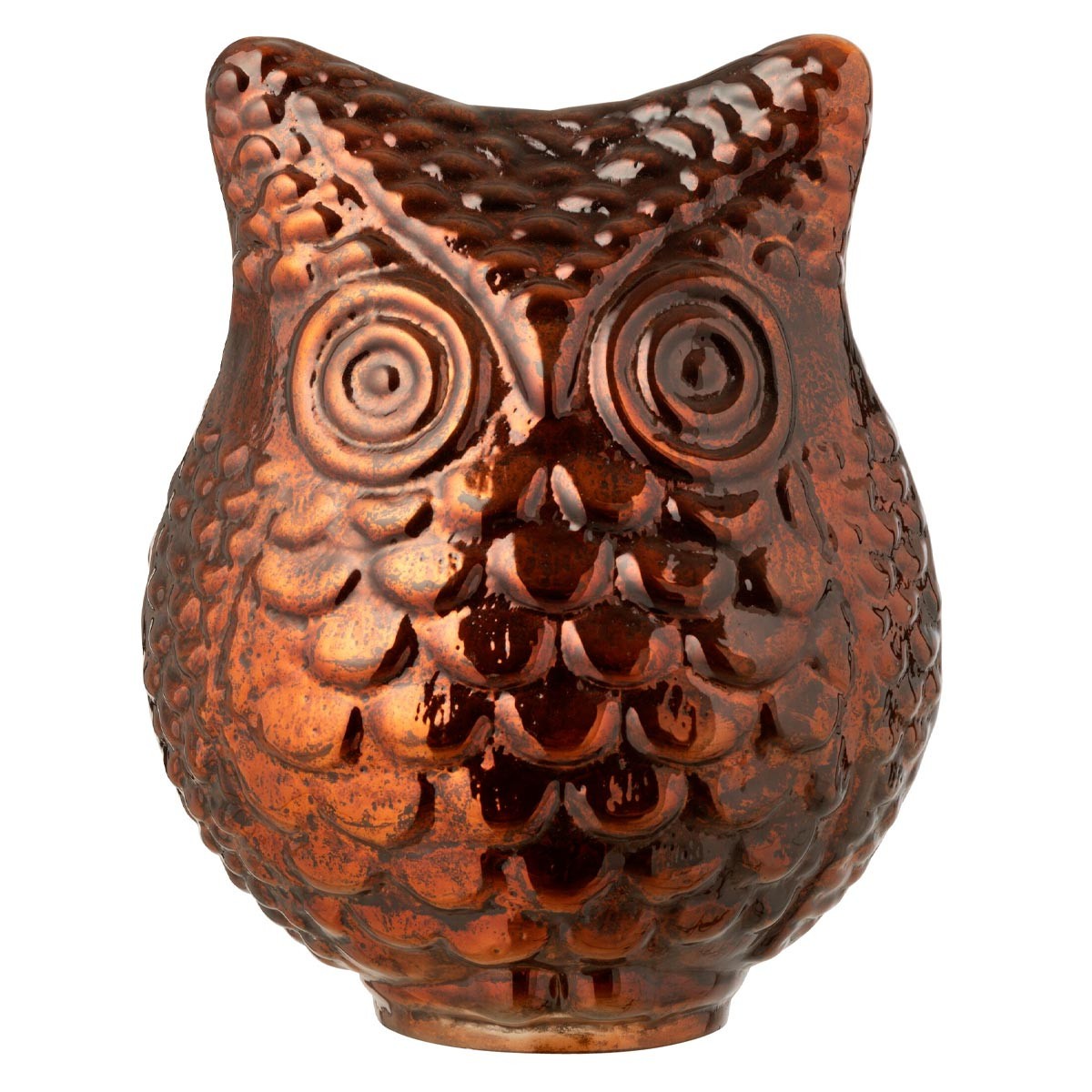Hibou en Verre Automn 25cm pour Déco de Salon Chaleureuse