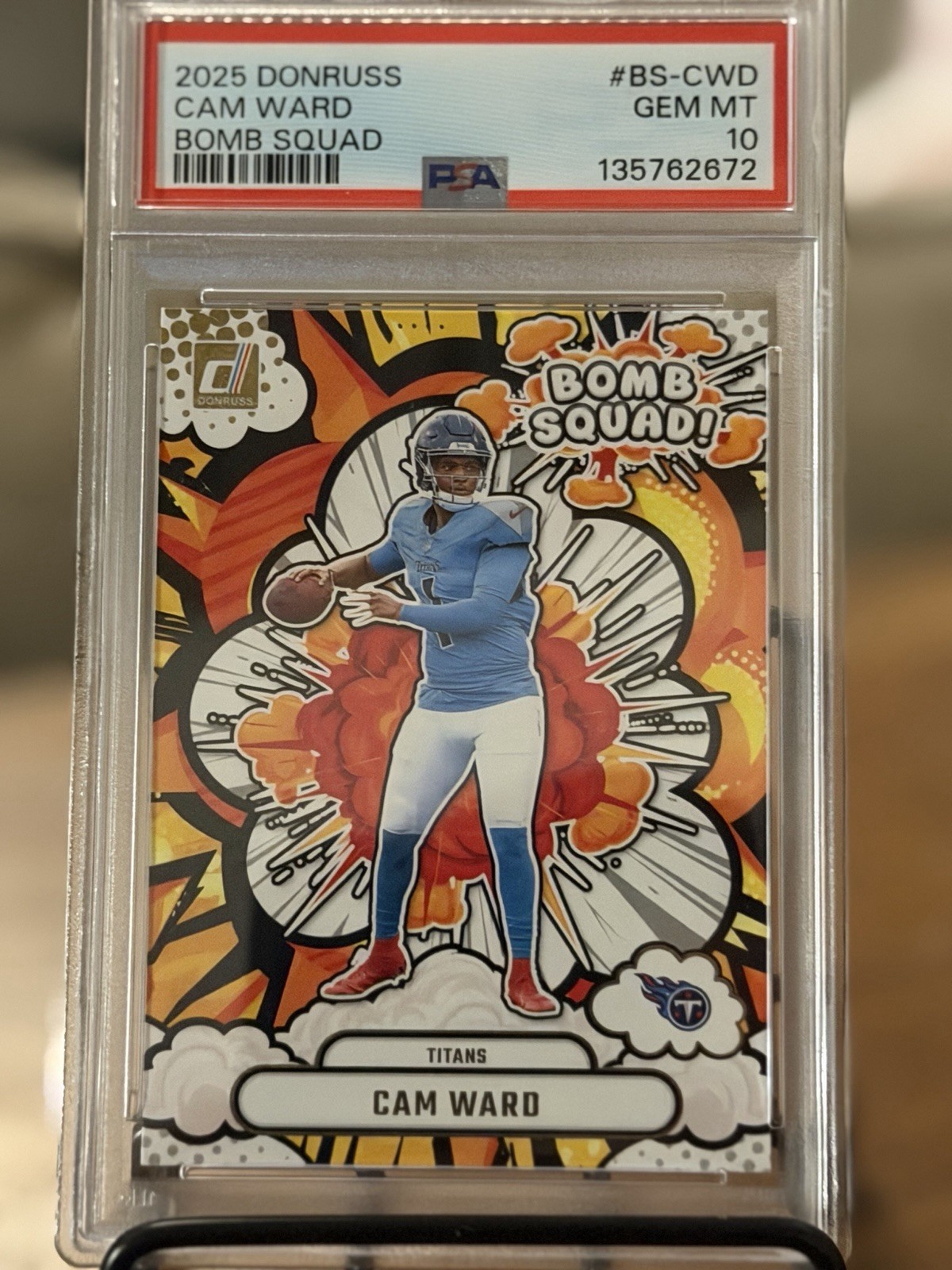 Cam Ward Panini Donruss Bomb Squad #BSCWD Base
