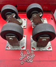 Vintage Mac Matco Toolbox Chest Roller Cabinet Caster Wheel Set