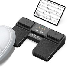 LEKATO Silent Bluetooth Page Turner 3 Modes Foot Pedal for iPad Tablet Phone, US