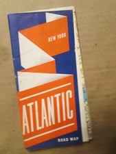 Atlantic Gas Oil Road Map of New York 1940