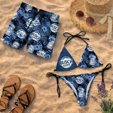 Busch Tropical Forest Swimwear Set, String Bi...