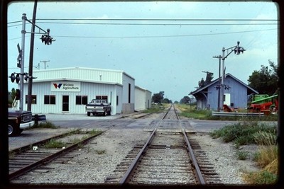 1979 ORIGINAL Slide x37 - DECKERVILLE MI Area RR Depot Station Abandoned B&O Car