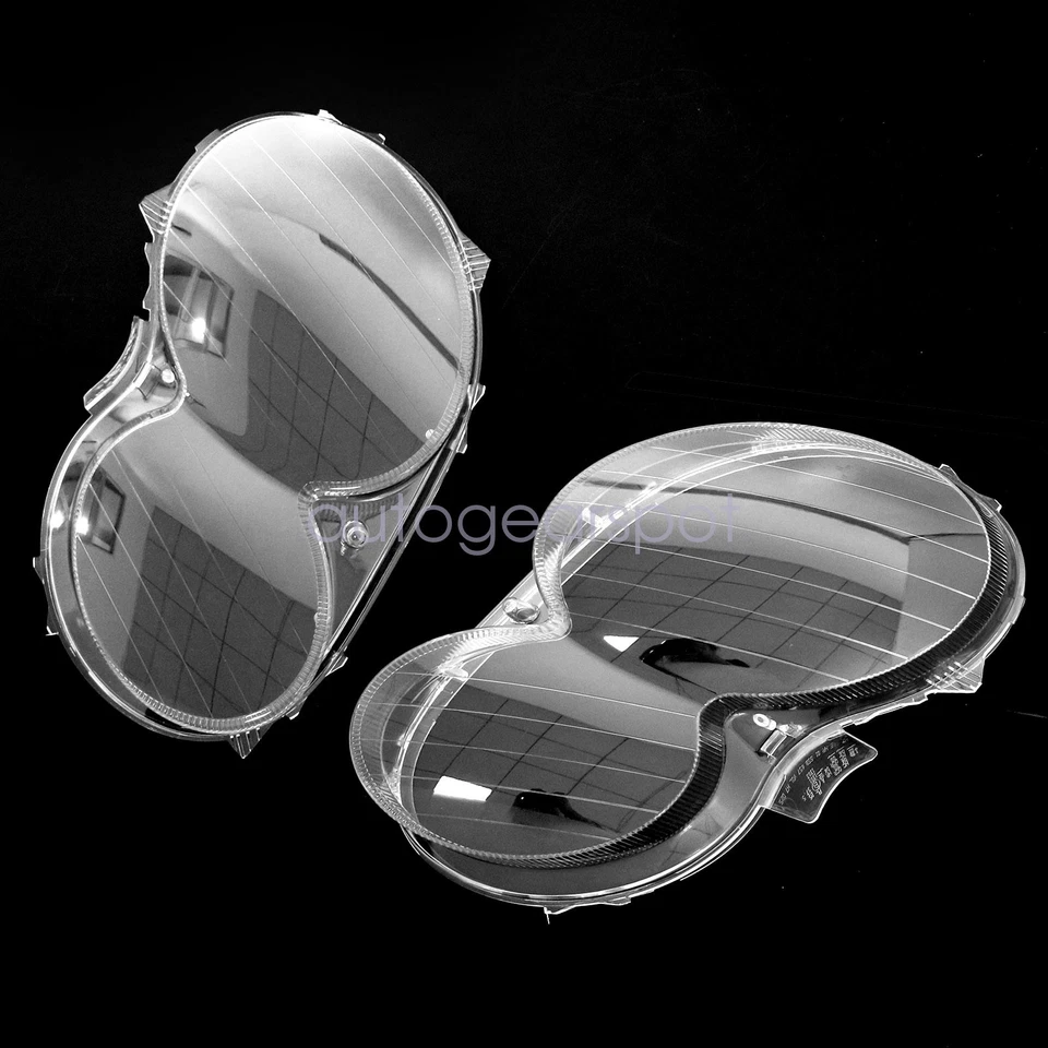 Par Para Mercedes Benz CLK C209 W209 2004-2009 Repuesto Cubierta Lente Faro Foto 3 de 4