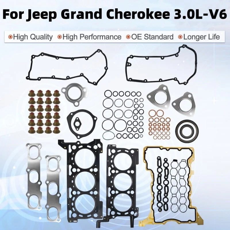 NUEVO juego de juntas de motor 68211174AA para Jeep Grand Cherokee 2014-2019 3,0 L-V6 Foto 3 de 4