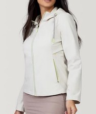 Free Country Women's MVP Super Softshell Lite Jacket Oyster Medium, MSRP 100