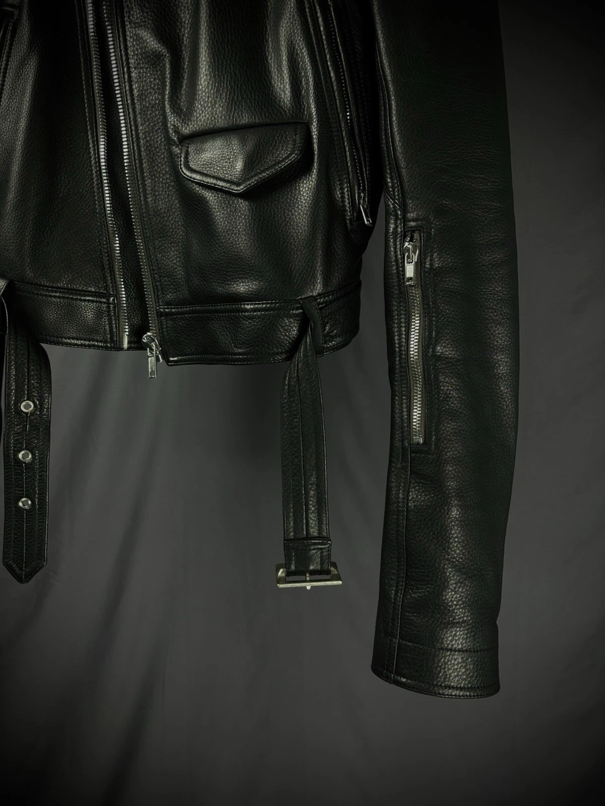 RICK OWENS SS21 PHLEGETHON LUKE STOOGES LEATHER JACKET image 4
