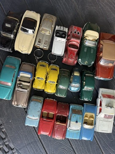 C Job Lot of  Various Original Vintage Dinky Corgi Commercials & Cars. Good Lot