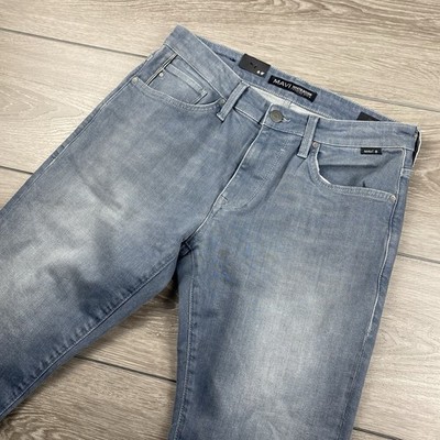 Mavi White Edge Premium Denim Mens Jake Slim Leg Jeans Blue 31x32 New