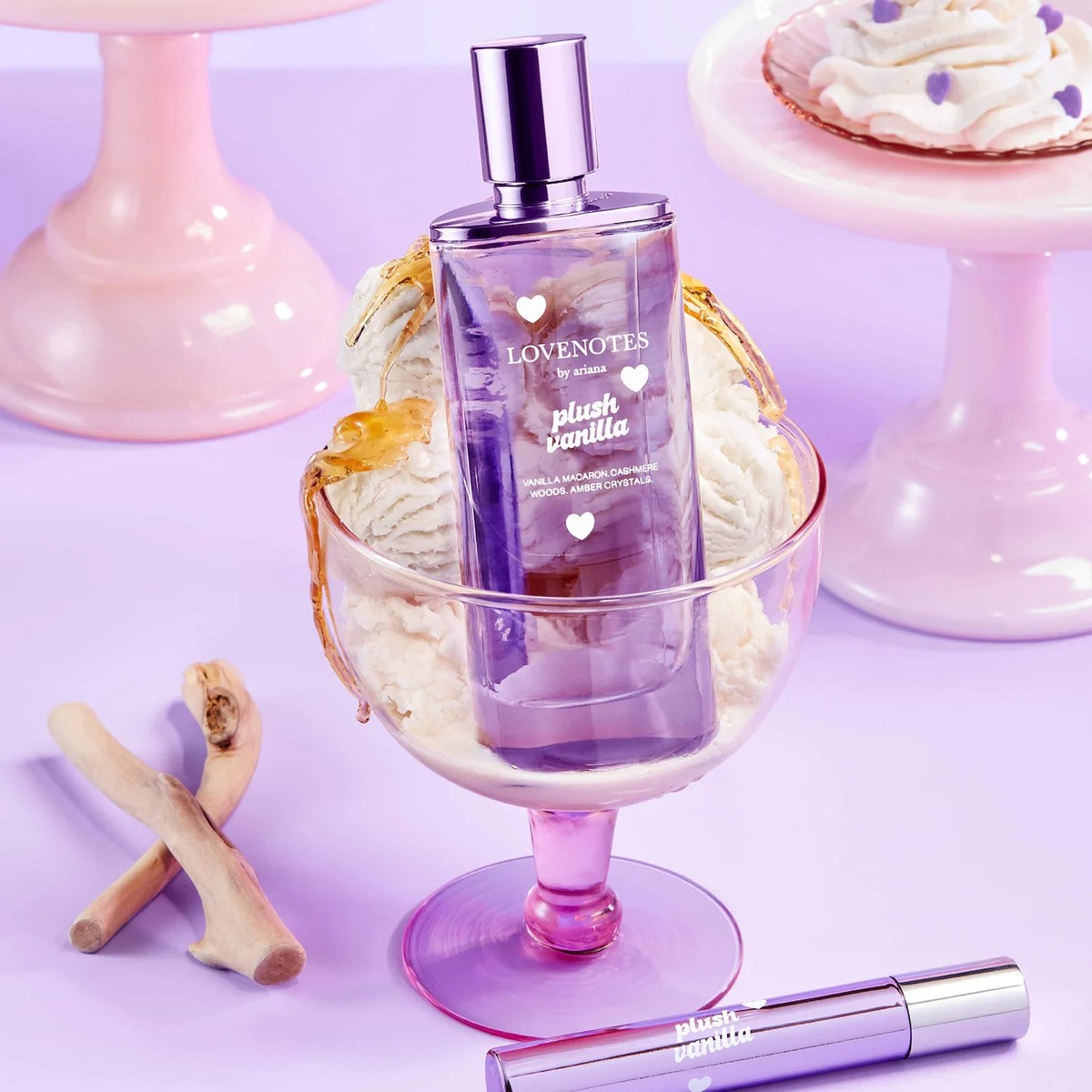Authentic Ariana Grande LOVENOTES Plush Vanilla Perfume Gift Set 1