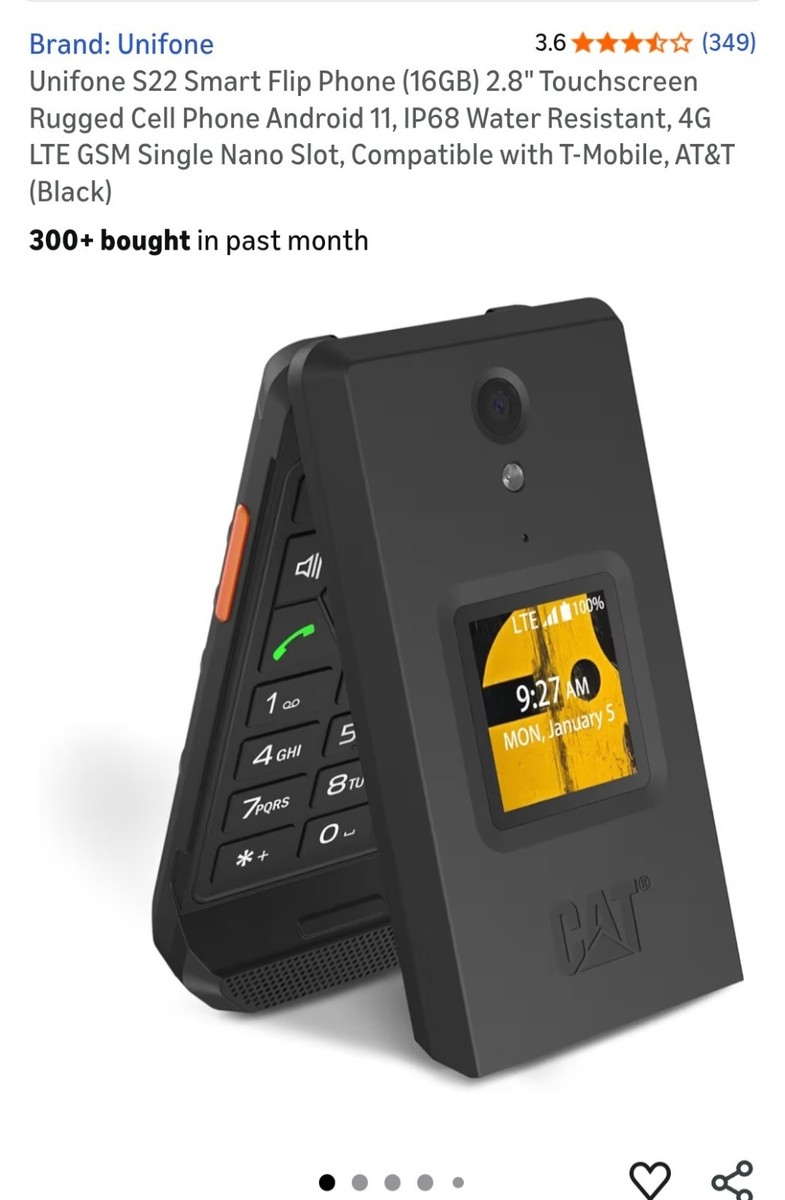 CAT S22 FLIP - 16 GB - Black (T-Mobile) for sale online | eBay
