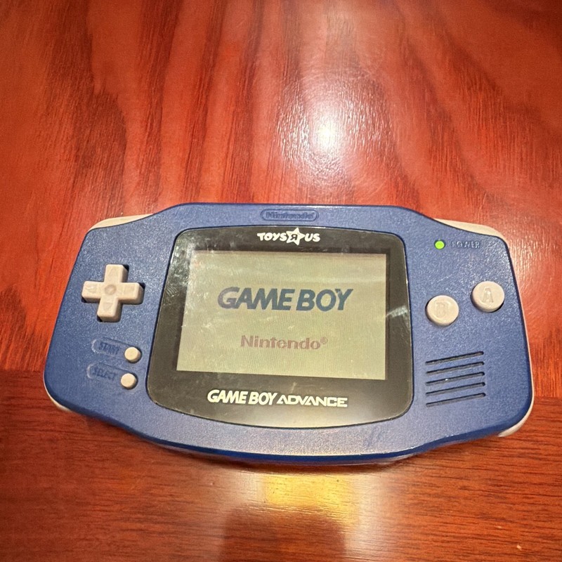 Nintendo Game Boy Advance Blue Handheld System AGB-001 Battery Powered 2001