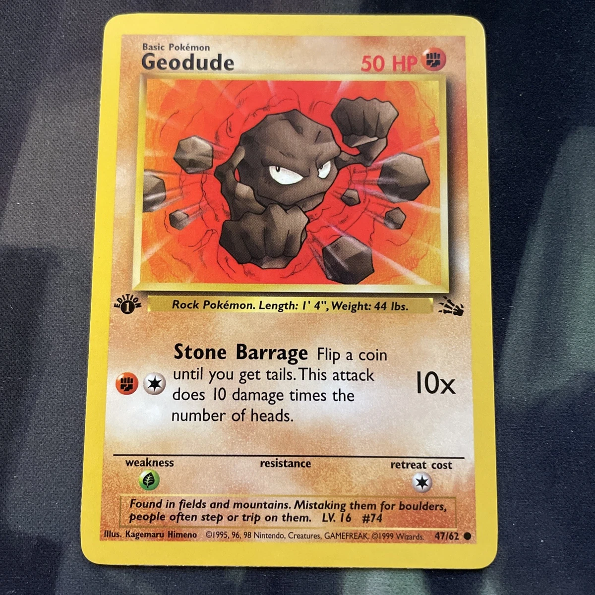Pokémon TCG Fossil Individual Collectible Card Game Cards for sale