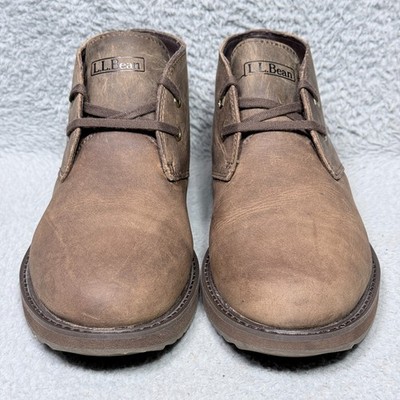 LL Bean‎ Stonington Mens Size 9 Chukka Boots Brown Oiled Leather Lace Up 511441 L.L. Bean Men Stonington Boot Moc Toe | Leather Workwear  main image 2