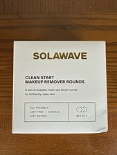 SOLAWAVE Clean Start Makeup Remover Rounds, Reusable, Pack Of 3