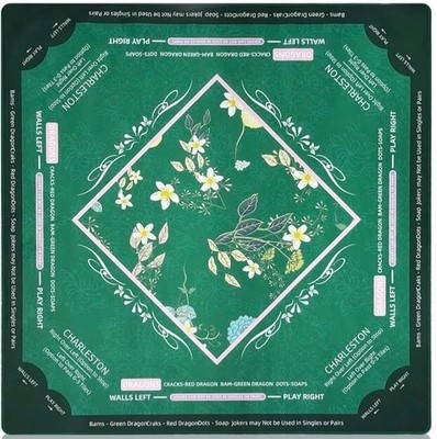   American Mahjong Mat Rules Premium Cottagecore Neoprene MahJong Table Cloth