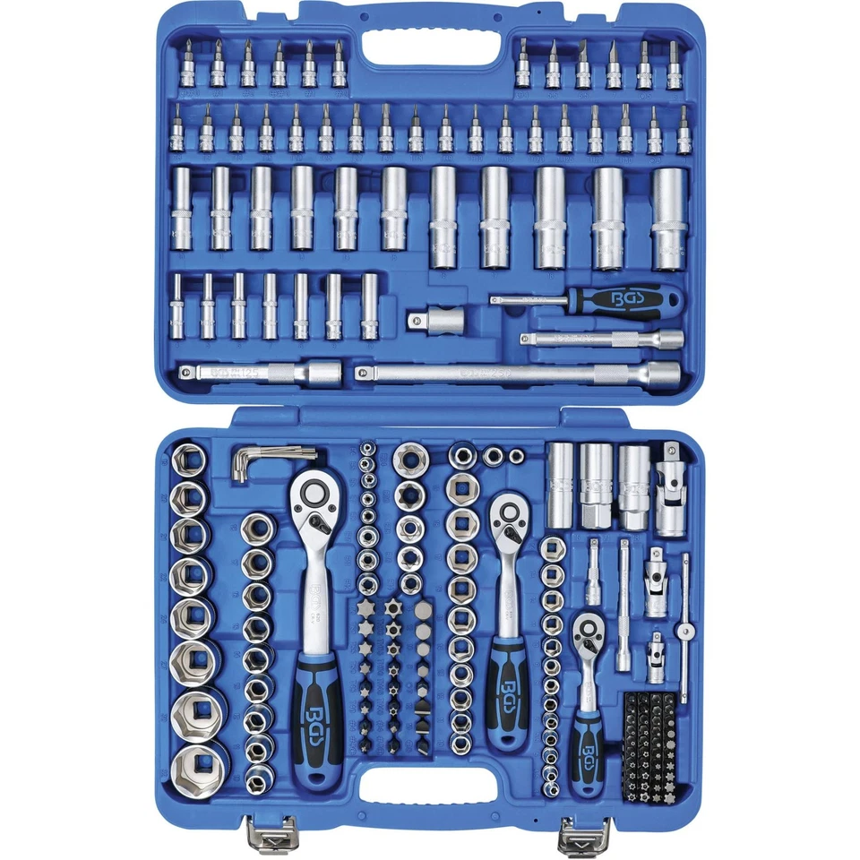 MALLETTE OUTILLAGE COFFRET DE DOUILLES 1/2, 3/8, 1/4 BGS TECHNIC 192 - Photo 2/4