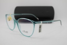 NEW SILHOUETTE SPX 1601 75 5110 CLEAR LIGHT BLUE AUTHENTIC EYEGLASSES 54-15
