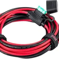 3/8" Ring Eyelet Terminal Battery Boost Cable Heavy-Duty 30A Fuse 12V/24V 12AWG