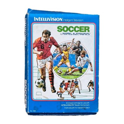 Soccer Intellivision Spiel Mattel Elektronik 1979 komplett Vintage Retro Gaming