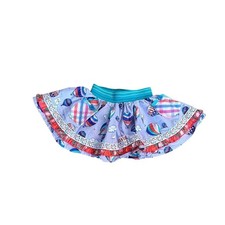 Wild Flowers Kids Skirt Ruffle Bloomers Hot Air Balloon Print Size 2