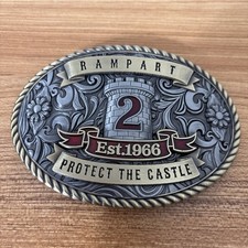 LAPD Los Angeles Police Department Rampart Division Metal Buckle NEW