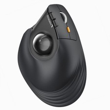 Vertical Wireless Trackball Mouse, EM05 NL Bluetooth Ergonomic Rollerball Mou...