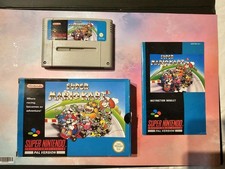Super Nintendo SNES Super Mario Kart Boxed Complete Excellent Condition
