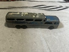 Vintage Metal Masters Co Blue Toy Bus Made In The USA