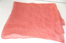 SHEER PINK SILK LONG SCARF unbranded Light pink Shawl Wrap Scarf 52"x52"