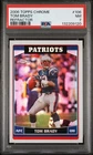 2006 TOPPS CHROME REFRACTOR #106 TOM BRADY PSA 7