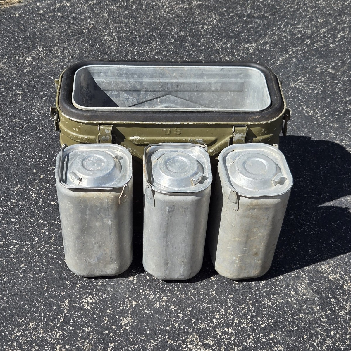 US Military Army Mermite Insulated Food Storage Cooler Container
