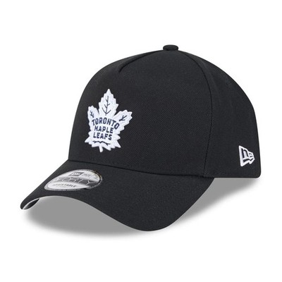 New Era NHL Toronto Maple Leafs 9Forty A-Frame Cap Snapback Eishockey Schwarz