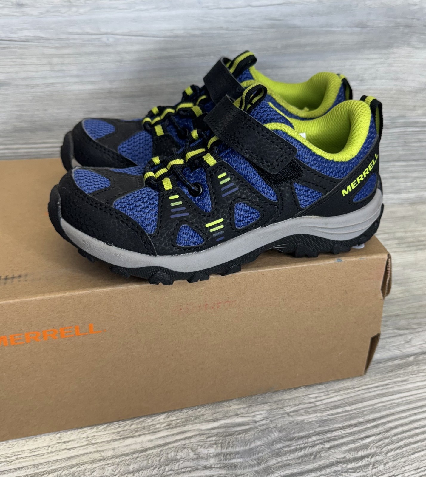 Merrell Trail Chaser 2 MK267869 sandali da ragazzo US 11 M nero blu scarpe da trekking