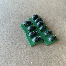 Epic 40k  Imperial Guard Bikes 5 Bases (10 figures) Painted & Based #4