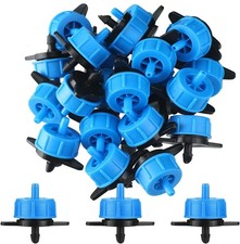 50 Pcs Drip Irrigation Emitters Water Tubing Pressure Compensating 1/2 GPH 