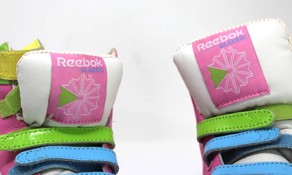 Correa pastel Reebok Remix Hi-Tops 2009 US9 mujer rara de colección UK6,5 EU40. Foto 3 de 4