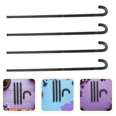 4pcs Magician Cane Stick: Three-section Dance Crutch Props Performance Walking