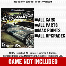 Need for Speed Most Wanted 100 Nintendo GameCube Memory Card Save CHEATS