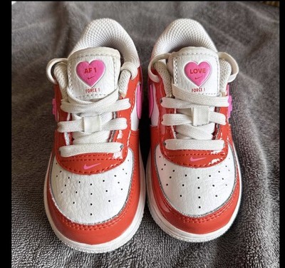 Nike Air Force 1 Low TD  Valentine s Day 2023  FD1033-600 Kids Sneakers 6C
