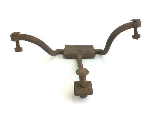 Antique Old Buggy Wagon Foot Rest Step Up Cast Iron Metal Part Used Rusted - Picture 3 of 12