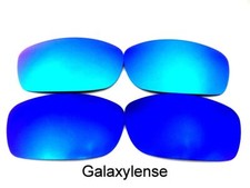 Galaxy Replacement Lenses For Oakley Fives Squared Sunglasses Blue/Ice Blue