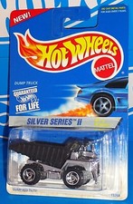 Hot Wheels 1996 Silver Series II #1 Dump Truck Chrome w/ Black Bed ORSBs