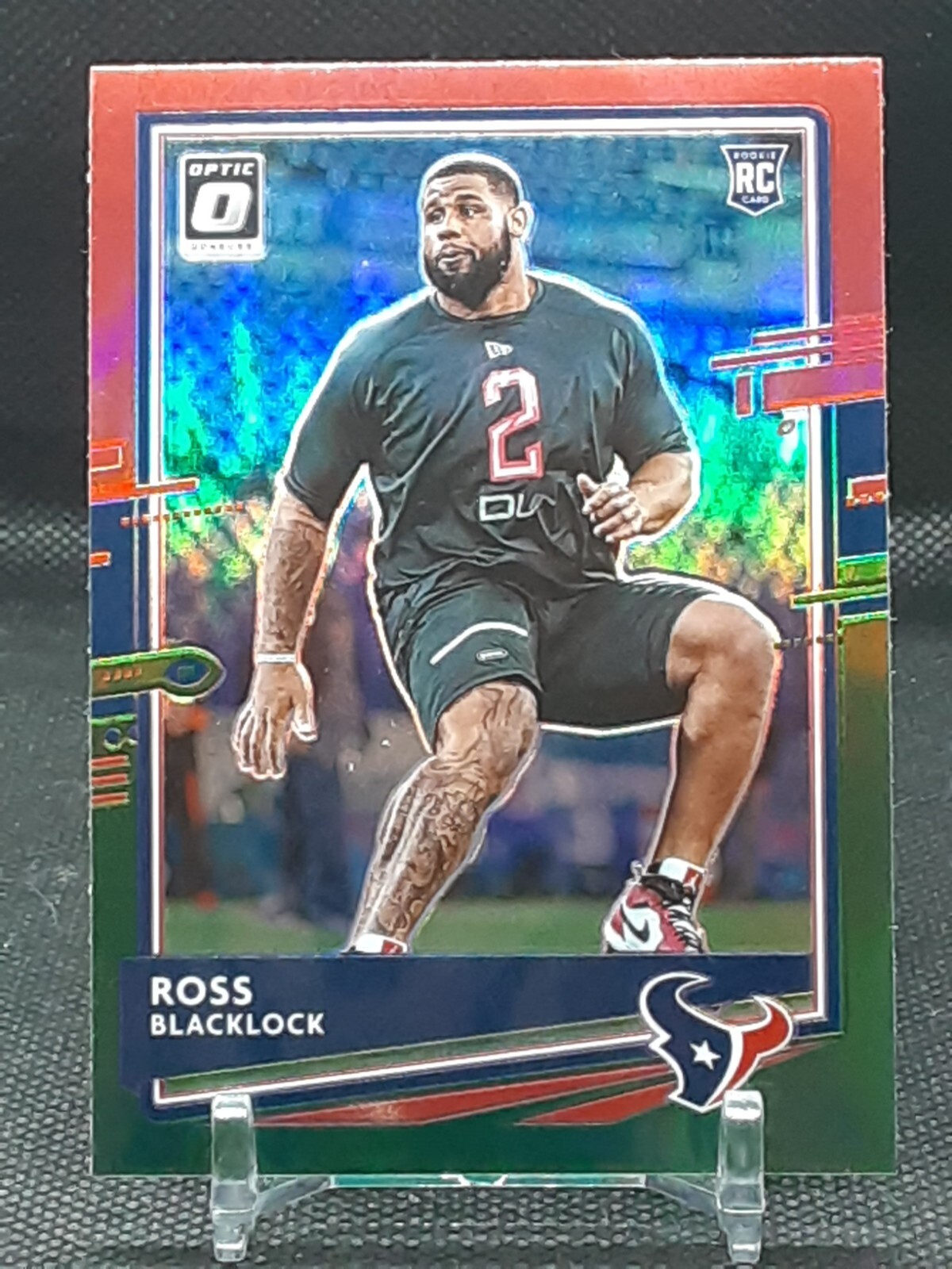 ROSS BLACKLOCK 2020 DONRUSS OPTIC RED & GREEN PRIZM ROOKIE TEXANS TCU ...