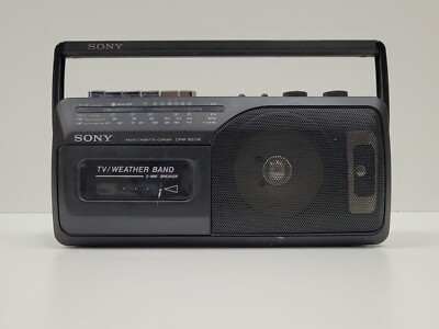 SONY CFM-165TW AM/FM Radio Cassette Recorder Weather Band cassette