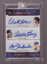 2018-19 Leaf Ultimate Hexa Signatures Gillies Bossy Federko Leach Hodge Auto /5