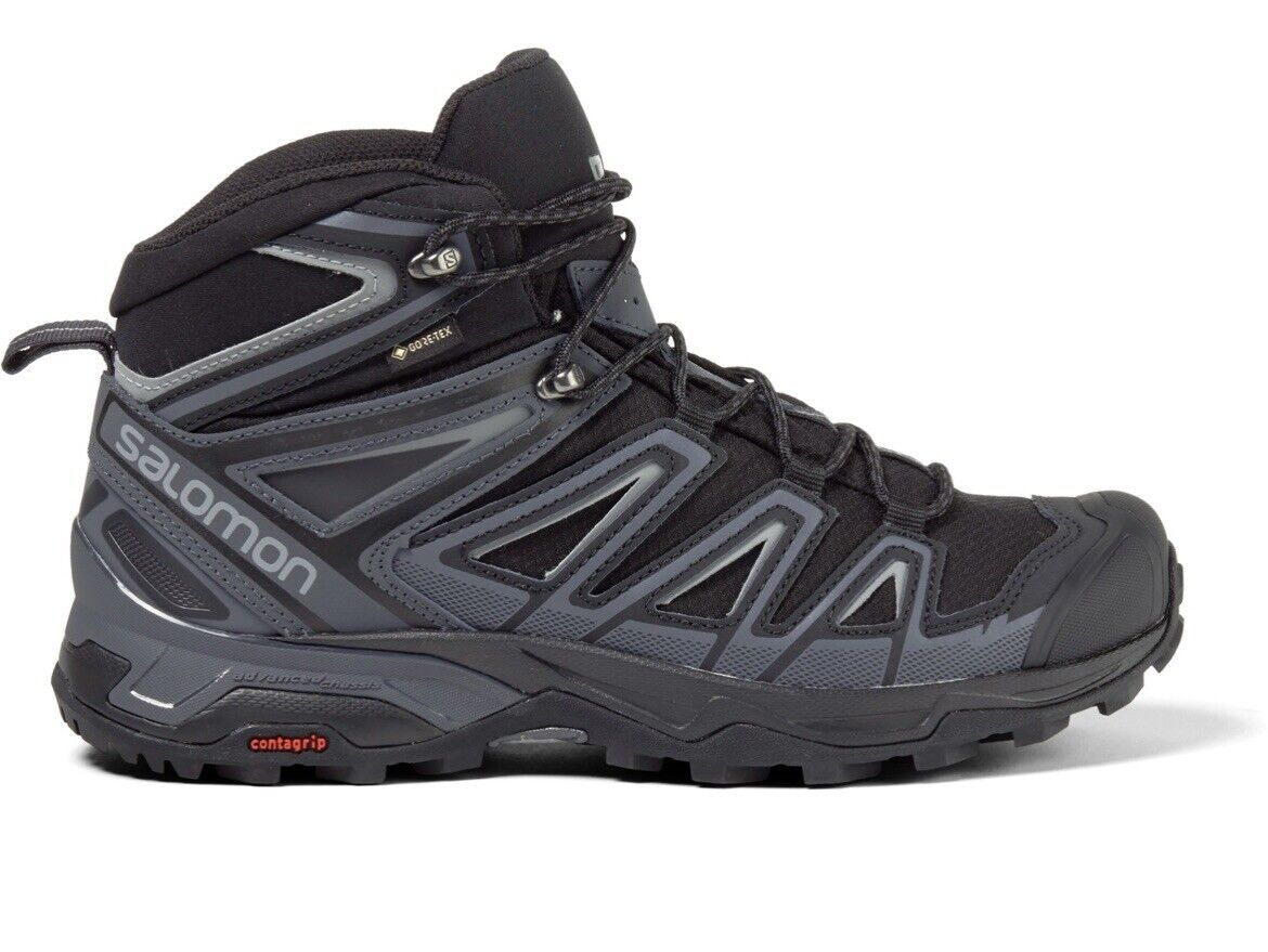 Salomon Men&#039;s X Ultra 3 Wide Mid GTX Shoe Size 10 EE WIDE Black Hiking 889645584249 |