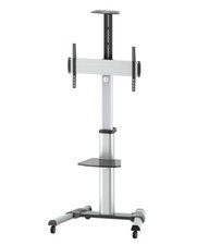 Techly Supporto a Pavimento con una Mensola Trolley TV LCD/LED/Plasma 37-70''