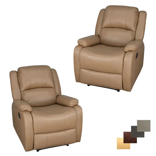 RecPro Charles 30" RV ZWR Zero Wall Recliner Chair Toffee RV Furniture 2pk