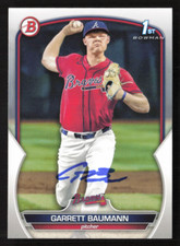 Garrett Baumann Signed Autograph 2023 Bowman Draft #BD-172 Atlanta Braves 5
